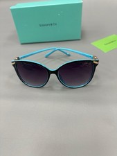 Image of Stunning pair of Tiffany & Co. TF4081 Cat Eye Designer Sunglasses Blue & Black