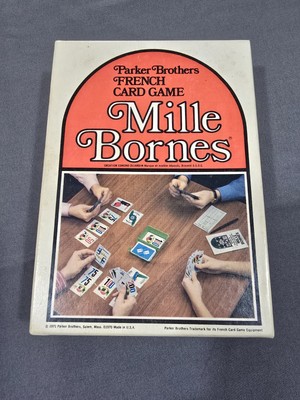 Mille Bornes Parker Brothers French Card Game Vintage 1971 Edition Complete