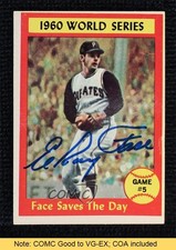 JSA Certified 1961 Topps World Series Roy Face #310 COA Auto READ 0q3