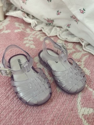 New Melissa Girls Jelly Sandals Clear Transparent Size 5 Waterproof Shoes