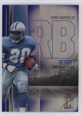 2024 Topps Signature Class Purple Refractor /100 Barry Sanders #BCV-15 HOF 0rd2