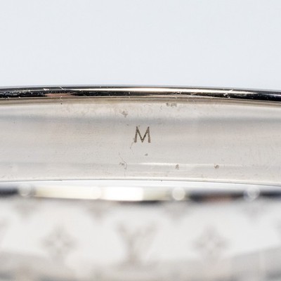 Louis Vuitton LV Nanogram Cuff Bracelet M00250 Bangle Silver  display picture 1