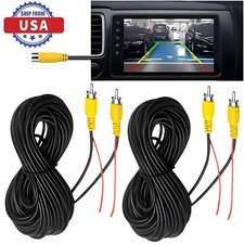 32ft Car RCA Video Extension Cable  Detection Wire for Rear View Backup Camera