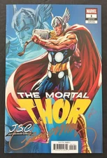 THOR #1 MARVEL 2025 VARIANT SIGNED BY J SCOTT CAMPBELL W/COA NM