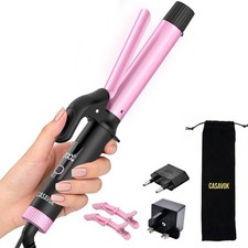 Travel Curling Iron 1 Inch,Small Curling Iron for Short Hair,Dual Voltage Cur...