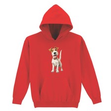Jack Russell Terrier Dog Animal Kids Hoodie Childrens Hooded Jumper Playful