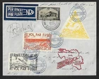 BELGIUM ROCKET MAIL AIR COVER 1935 + LABELS
