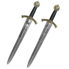 2pcs Knight Toy Sword,Plastic Roman Sword for Medieval Warrior Costume Access...