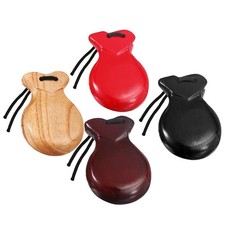 2Pcs Spanish Castanets Hand Percussion Instruments for Stage Performances
