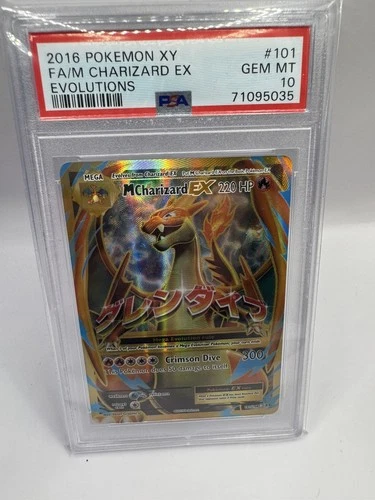 PSA 10 M Charizard EX FA 101/108 XY Evolutions Pokemon Full Art