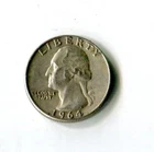 1964-D Washington Quarter 90% Silver | Uncertified Circulated
