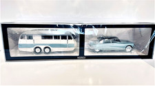 CITROEN DS 19 CLOUD BLUE / PURPLE + CARAVAN HENON 1959 - NOREV 181760 - 1/18