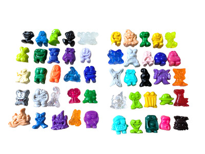 GoGo's Crazy Bones Konvolut 50 GOGOs Vintage 90er Jahre