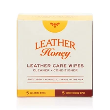 Leather Wipe Kit: Clean & Restore On-The-Go. For Any Color of Leather Couches...