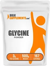 BulkSupplements Glycine Powder 500g - 3g Per Serving