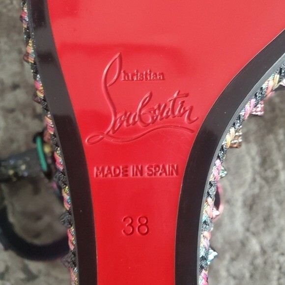 Christian Louboutin Pyraclou 110 Patent Starlight Wedge Christian Louboutin Pyraclou 110 Patent Starlight Wedge