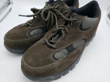 GUARDSMAN UNISEX STEEL TOE SHOES BROWN LEATHER UPPER MEN'S 10 W  WOMEN'S 12 WIDE