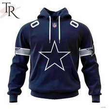 Dallas Cowboys 2024 Personalized Name And Number Hoodie Fan Made S5XL Unisex