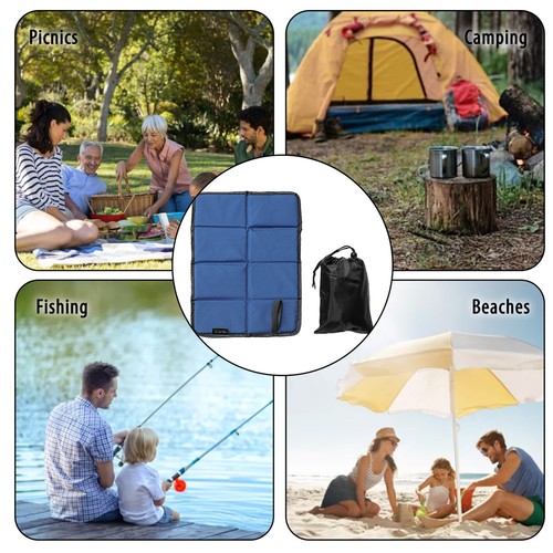 Foldable Seat Cushion Sitting Mat Picnic Pad For OutdoorBeach Travel Camping - Foto 3 di 13