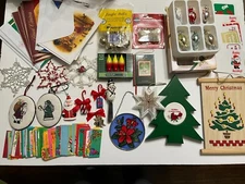 Lot of 16 CHRISTMAS HOLIDAY Items Assorted Various Items -