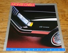 Original 1987 Chevrolet Monte Carlo Sales Brochure 87 Chevy Ls Ss Original 1987 Chevrolet Monte Carlo Sales Brochure 87 Chevy Ls Ss