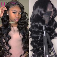 UNice Hair Brazilian Body Wave 13X4" Lace Front Human Hair Wigs Pre Plucked Full