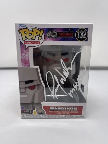 Frank Welker Signed Inscribed Megatron Funko Pop #132 Beckett COA W/ Case