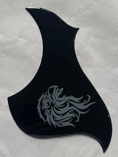 For Gibson L4A Acoustic Self Adhesive Guitar Pickguard,Crystal Black