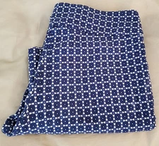Erica Taylor Womens Med Pull On Stretch Pants Blue Geometric