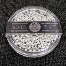 1 oz Troy Ounces Silver Poured Shot .999+ Fine Silver 