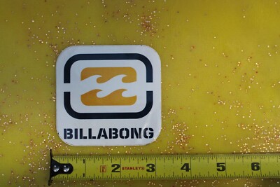 BILLABONG Surf Surfboards Australia Orange Blue Wave B5 Vintage Surfing STICKER