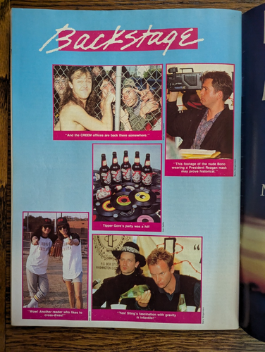 Creem Magazine Jan 1988 The Cars Tom Waits Pet Shop Boys Ramones Metallica VG+ - Picture 8 of 9