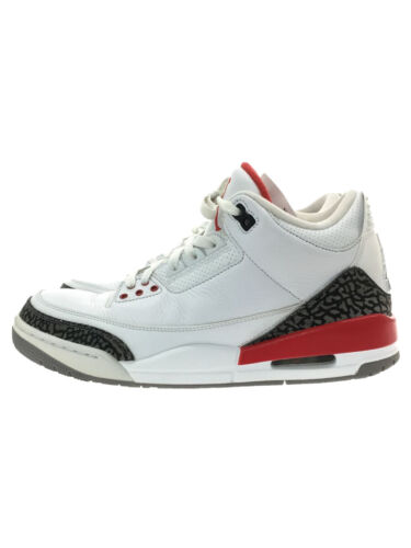 Nike Air Jordan 3 Retro Air Jordan Retro White 136064-116 28cm WHT PVC shoes - Picture 1 of 5