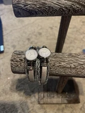 Silver Volleyball Snap Bracelet 