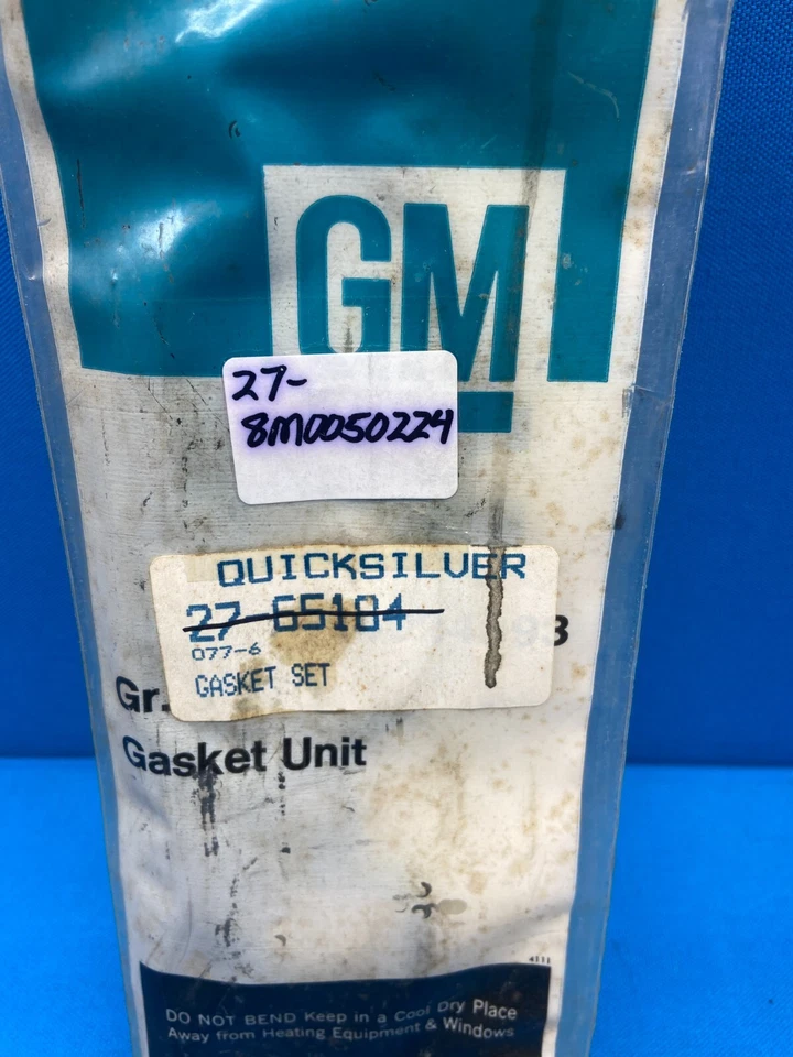 Quicksilver 27-65184 GM Sterndrive Intake Manifold Gasket Set 27-8M0050224 - Image 2 of 2