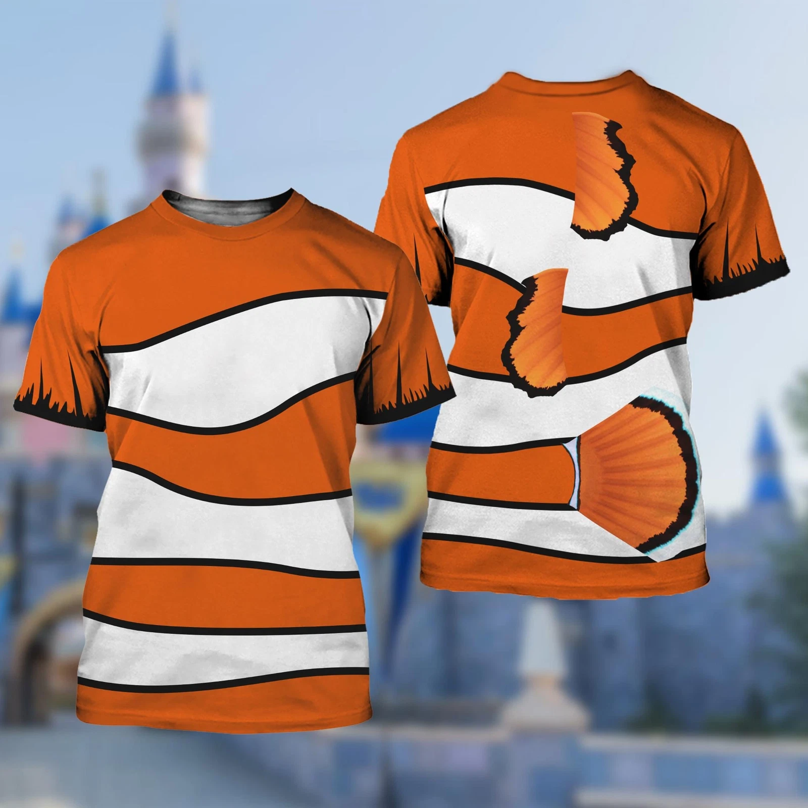 Marlin Cosplay Costume Finding Nemo Character Father's Day Tshirt 3D Printed