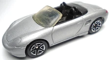 2000 MATCHBOX MBX OPEN ROAD PORSCHE BOXTER SILVER 1:58 DIECAST 3" CAR W/ BLACK