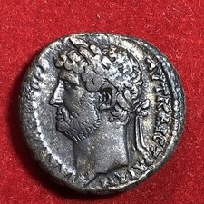 Hadrian Alexandria Egypt A.d. 134-135 Billon Tetradrachm Reverse Nilus Bust Nice