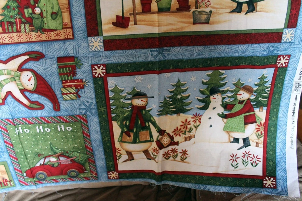 Panel de tela panel de vacaciones ártico Debbie Mumm para acolchado SSI 100 % algodón Foto 4 de 4