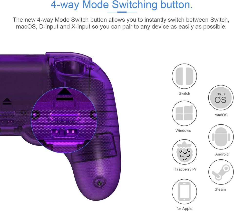 8BitDo Pro 2 Bluetooth Controller for Switch/Steam Deck/MacOS/ iOS/ PC/Android - Image 4 of 4
