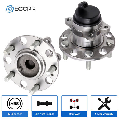 2Pc Wheel Hub Bearings Assembly Rear FWD For Kia Soul 2010 2011 2012 2013 W/ ABS