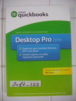INTUIT QUICKBOOKS DESKTOP PRO 2019 FOR WINDOWS FULL RETAIL =SEALED BOX=
