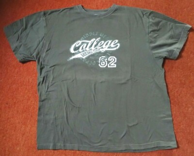 chices T-Shirt COLLEGE BASEBALL TEAM Gr. XL von BASIC LINE oliv mit Aufdruck
