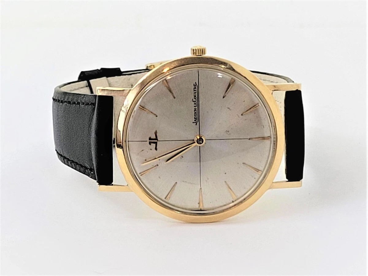 Vintage 18k Yellow Gold JAEGER LeCOULTRE Winding Watch c.1960s Cal