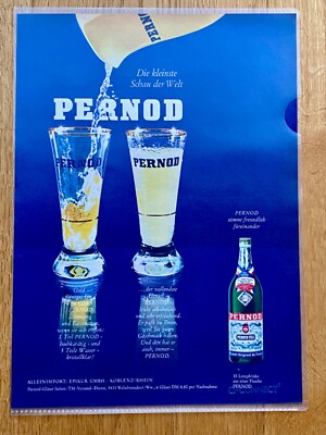 Pernod Die kleinste Schau der Welt 60s retro 1968 Vintage Ad Werbung Reklame