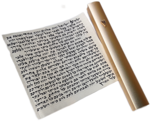 Kosher Scroll Parchment Klaf 10cm israel+Metal.gold color Mezuzah judaica Jewis - 第 1/3 張圖片