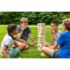 Formula Sports LARGE Wooden Tumble Tower Tumbling Towers Outdoor Game Gift