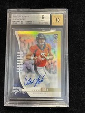 DREW LOCK 2019 Absolute Signature Rookies Spectrum Gold #115 BGC 9 Mint RC Auto