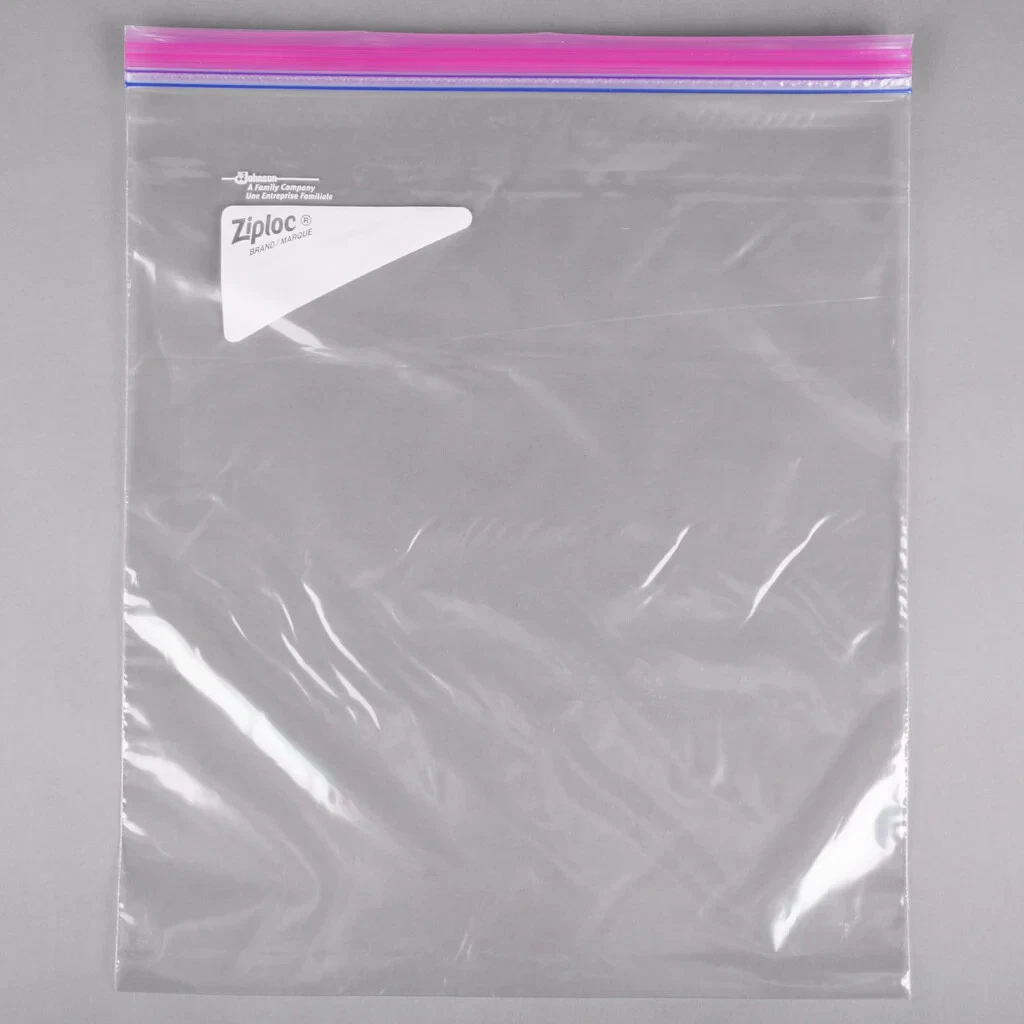 Ziploc 2-Gallon Storage Bags- Zipper- Clear- LOT OF (15) Bags