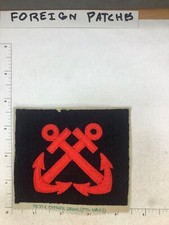 VINTAGE FRENCH  NAVY  SHIPS PATCH